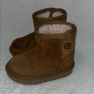 UGG Kids Tan Suede Boots